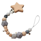 Personalised Baby Dummy Clip, BPA Free Silicone-
 Thank you for visiting my shop!Our adorable pacifier clips are made up of high quality food grade silicone beads that are:>> BPA, Phthalates, Cadmium, Lead, -Bijou Bubs